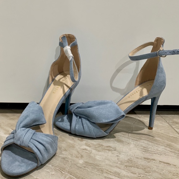 Fashion Nova Shoes - Fashion Nova Baby Blue Summer High Heels